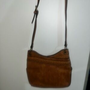 Classic Brown Crossbody Shoulder Bag - Everyday Leather-Style Tote